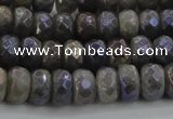 CLB758 15.5 inches 6*10mm faceted rondelle AB-color labradorite beads