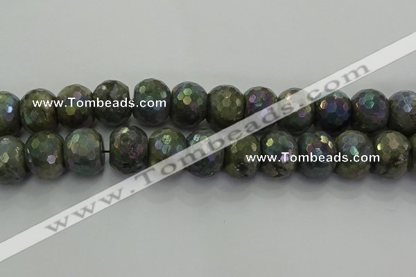 CLB764 15.5 inches 15*20mm faceted rondelle AB-color labradorite beads