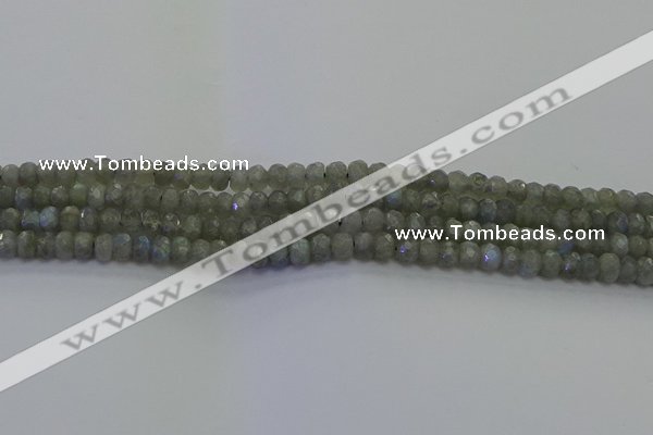 CLB771 15.5 inches 2.5*4mm faceted rondelle labradorite beads