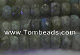 CLB773 15.5 inches 5*8mm faceted rondelle labradorite beads