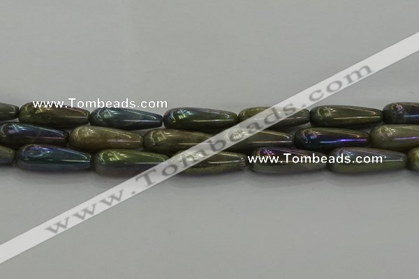 CLB782 15.5 inches 10*40mm teardrop AB-color labradorite beads