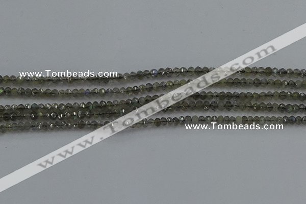 CLB795 15.5 inches 2*3mm faceted rondelle labradorite beads