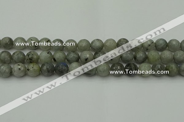 CLB864 15.5 inches 12mm faceted round AB grade labradorite beads