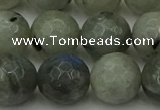 CLB865 15.5 inches 14mm faceted round AB grade labradorite beads