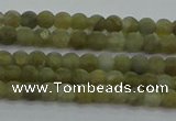 CLB870 15.5 inches 3mm round matte labradorite gemstone beads