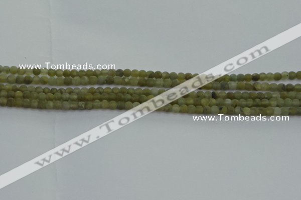 CLB870 15.5 inches 3mm round matte labradorite gemstone beads