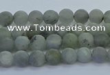 CLB871 15.5 inches 4mm round matte labradorite gemstone beads