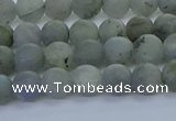 CLB872 15.5 inches 6mm round matte labradorite gemstone beads