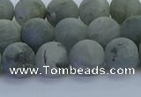 CLB874 15.5 inches 10mm round matte labradorite gemstone beads