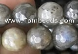 CLB882 15.5 inches 8mm faceted round AB-color labradorite beads