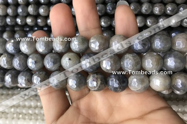 CLB884 15.5 inches 12mm faceted round AB-color labradorite beads