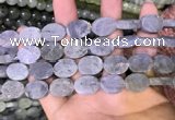 CLB888 15.5 inches 12*16mm oval matte labradorite beads wholesale