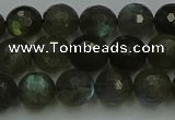 CLB902 15.5 inches 8mm faceted round labradorite gemstone beads