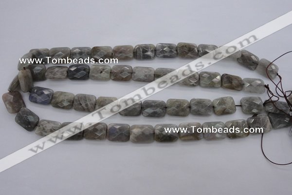 CLB93 15.5 inches 12*16mm faceted rectangle labradorite beads
