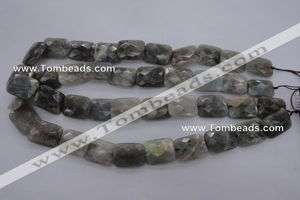 CLB95 15.5 inches 15*20mm faceted rectangle labradorite beads