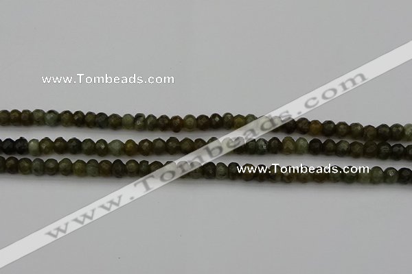 CLB956 15.5 inches 5*8mm faceted rondelle labradorite beads