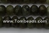 CLB958 15.5 inches 8*12mm faceted rondelle labradorite beads