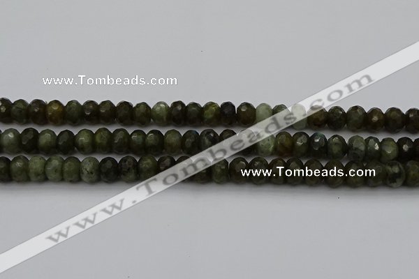 CLB958 15.5 inches 8*12mm faceted rondelle labradorite beads