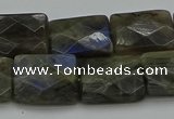 CLB963 15.5 inches 15*20mm faceted rectangle labradorite beads