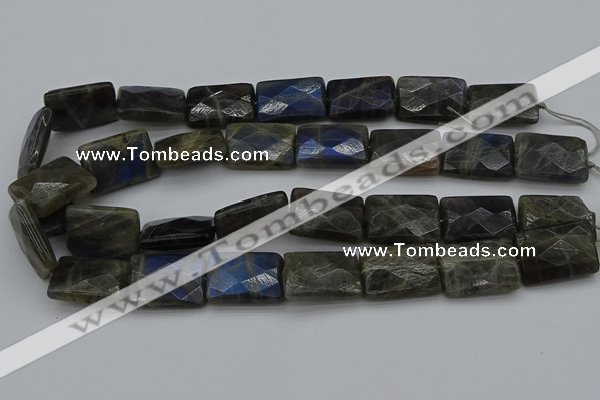 CLB964 15.5 inches 18*25mm faceted rectangle labradorite beads