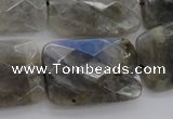 CLB97 15.5 inches 20*30mm faceted rectangle labradorite beads