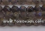 CLB972 15.5 inches 8mm faceted nuggets labradorite gemstone beads