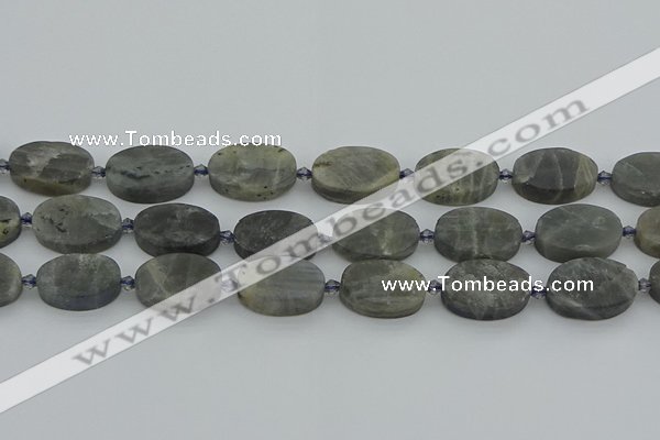 CLB978 15.5 inches 15*22mm oval labradorite gemstone beads