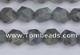 CLB981 15.5 inches 6mm faceted nuggets labradorite beads wholesale