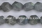 CLB983 15.5 inches 10mm faceted nuggets labradorite beads wholesale