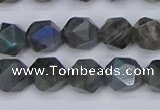 CLB987 15.5 inches 8mm faceted nuggets labradorite beads wholesale