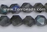 CLB988 15.5 inches 10mm faceted nuggets labradorite beads wholesale