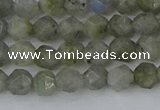 CLB992 15.5 inches 6mm faceted nuggets labradorite gemstone beads