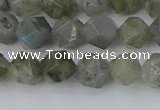 CLB993 15.5 inches 8mm faceted nuggets labradorite gemstone beads