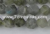 CLB994 15.5 inches 10mm faceted nuggets labradorite gemstone beads