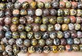 CLD222 15 inches 8mm round leopard skin jasper beads wholesale