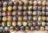 CLD223 15 inches 10mm round leopard skin jasper beads wholesale