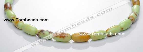 CLE04 16 inch rice 8*16mm lemon turquoise stone beads Wholesale