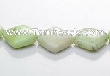 CLE14 rhombic 10*10mm lemon turquoise gemstone beads Wholesale