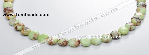 CLE18 flat round 10mm lemon turquoise gemstone beads Wholesale