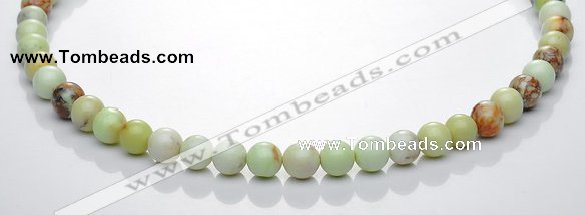 CLE19  15.5 inch round 8mm lemon turquoise stone beads Wholesale