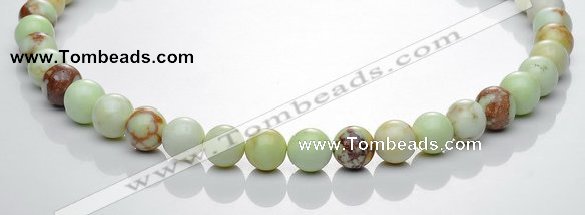 CLE20 16 inches 10mm round lemon turquoise stone beads Wholesale