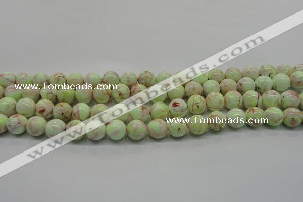 CLE201 15.5 inches 6mm round lemon turquoise beads wholesale