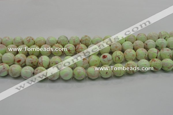 CLE202 15.5 inches 8mm round lemon turquoise beads wholesale