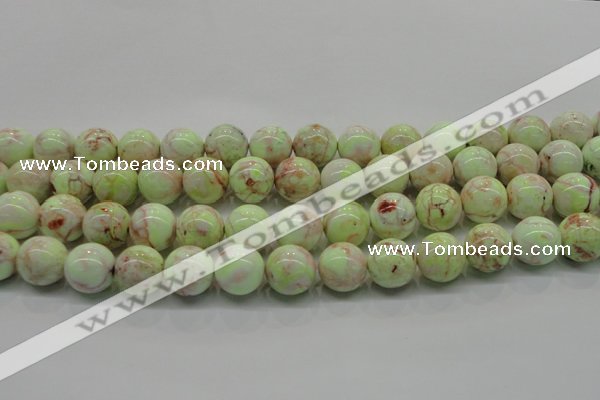 CLE203 15.5 inches 10mm round lemon turquoise beads wholesale