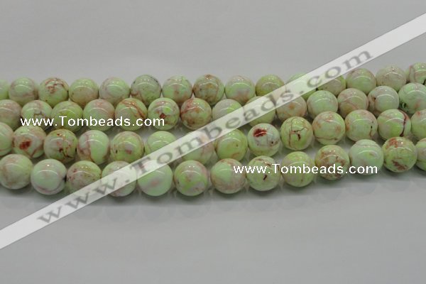 CLE204 15.5 inches 12mm round lemon turquoise beads wholesale