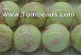 CLE205 15.5 inches 14mm round lemon turquoise beads wholesale