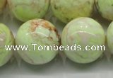 CLE207 15.5 inches 18mm round lemon turquoise beads wholesale