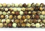 CLE215 15 inches 10mm round lemon turquoise beads wholesale