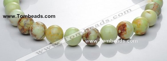 CLE22 16mm lemon turquoise round gemstone beads Wholesale