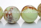 CLE23 lemon turquoise 20mm round gemstone beads Wholesale